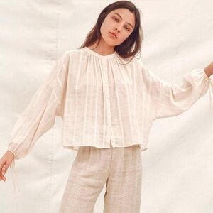 Christy Dawn The Faye Top in Oatmilk | Sz S